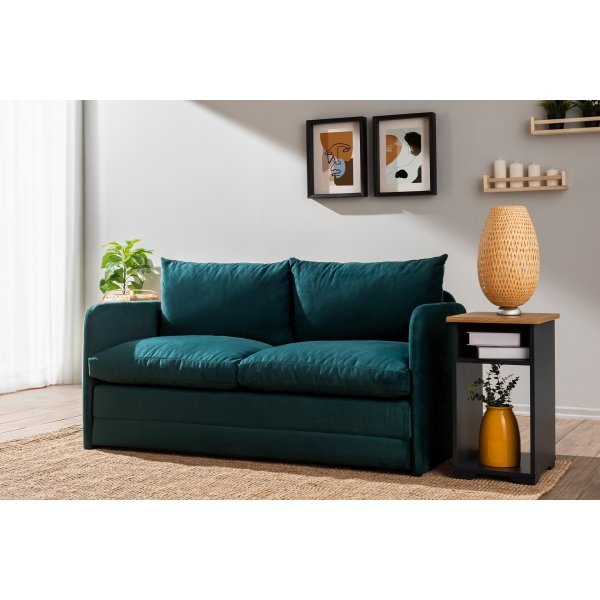 Saga 2-Sitzer-Schlafsofa XL - Petroleumgrün Saga 2-Sitzer-Schlafsofa XL - Petroleumgrün