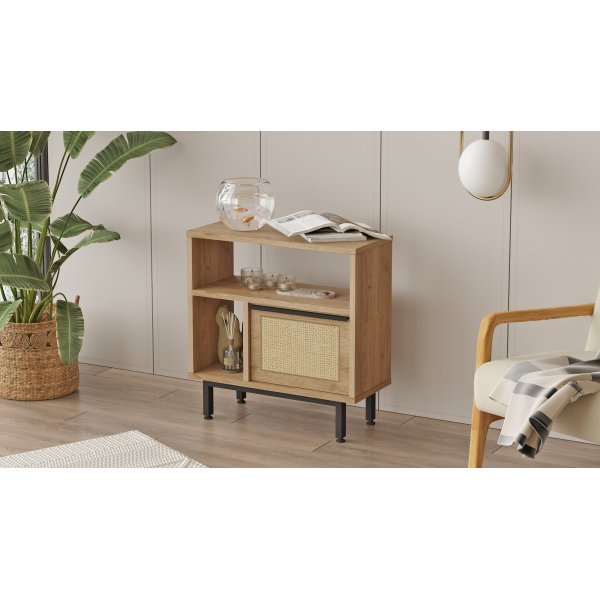 Ocean Beistelltisch 60 x 25,5 cm - Walnuss/Eiche