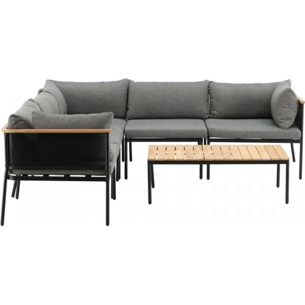 Nettan Ecksofagruppe - Schwarz/Grau