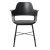 Roma schwarzer Sessel mit Sitzkissen