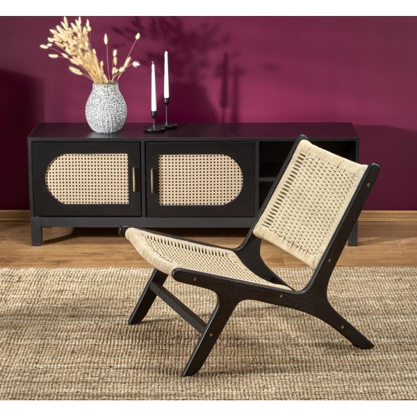 Foden Sessel - Beige/Schwarz