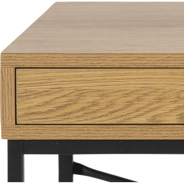 Seaford Schreibtisch 110 cm - Eiche/schwarz Seaford Schreibtisch 110 cm - Eiche/schwarz