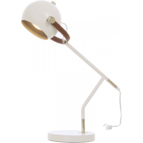 Bow Schreibtischlampe - Wei/Braun/Silber