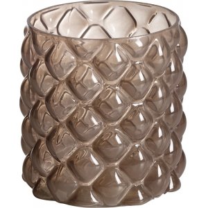 Bibbi Vase/Kerze 15 x 15 x 15 cm - Braun