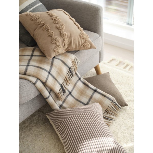 Dotty Kissenbezug 45 x 45 cm - Eiskaffee