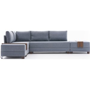 Fly Ecksofa links - Blau