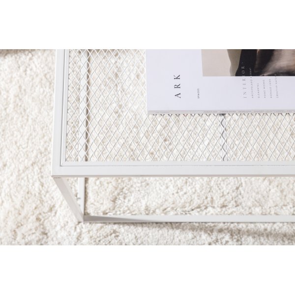 Netz Couchtisch 80 x 80 cm - Wei�