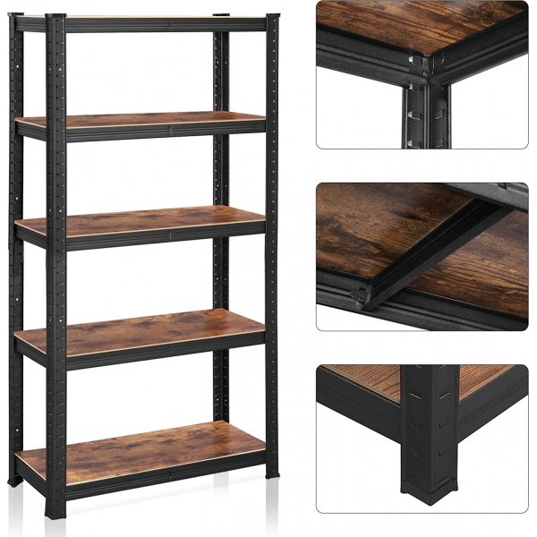 Galore Regal 150 cm - Schwarz/Braun