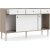 Rome Sideboard mit 2 Schiebetren und 3 Schubladen - Hickory/Wei