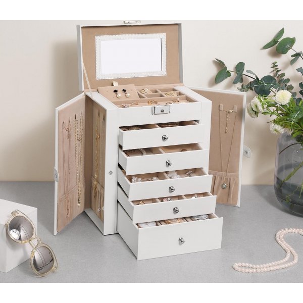 Jade-Schmuckkästchen - Weiß Jade-Schmuckkästchen - Weiß