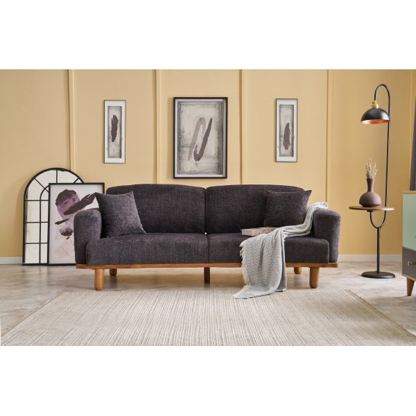 Reims 3-Sitzer-Sofa - Anthrazit