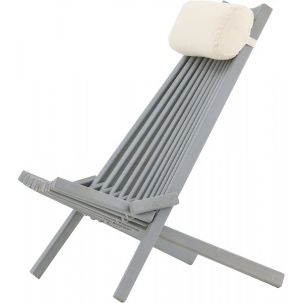 Asta Loungesessel - Dunkelgrau/Offwhite