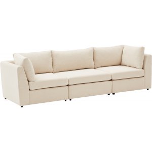 Mottona 3-Sitzer-Sofa Creme