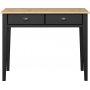 Nola Schreibtisch 95 x 45 cm - Schwarz/Beige