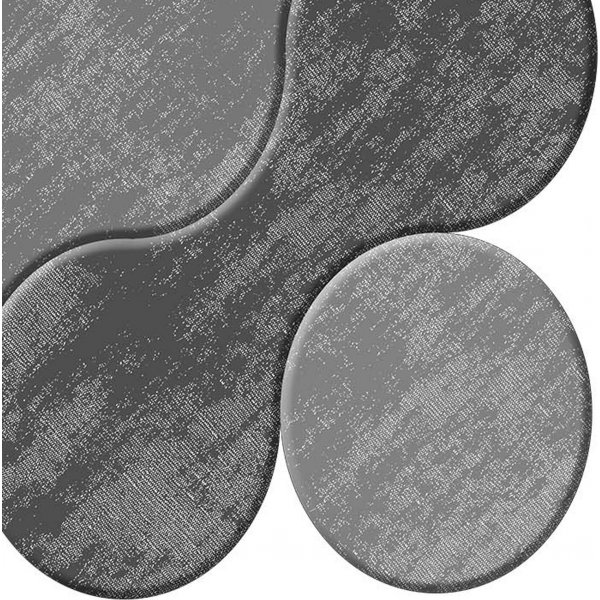 Badezimmerteppich Dots - Grau Badezimmerteppich Dots - Grau