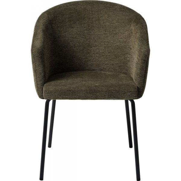 Erik Stuhl aus olivgr�nem Stoff