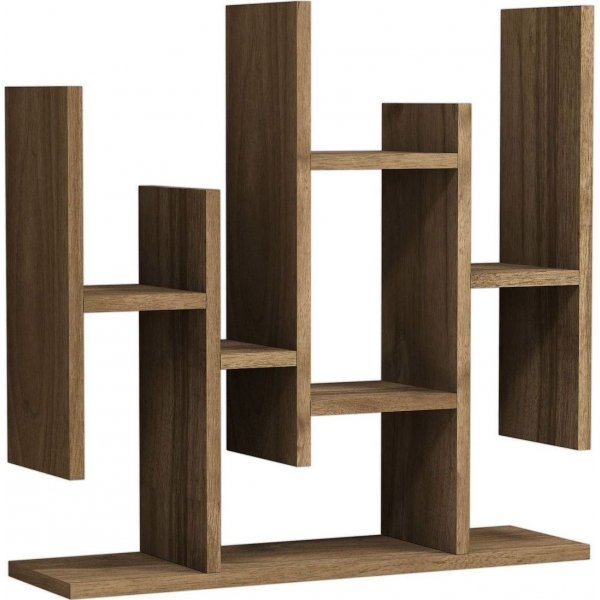 Flower Wandregal - Nussbaum