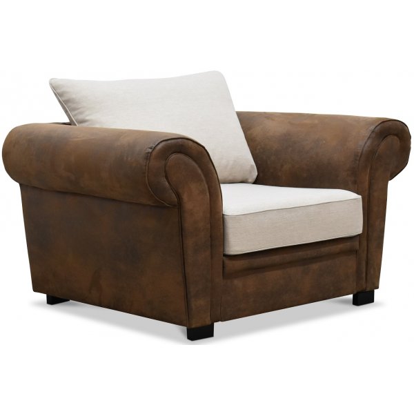Delux Sessel - Braun/Beige/Vintage