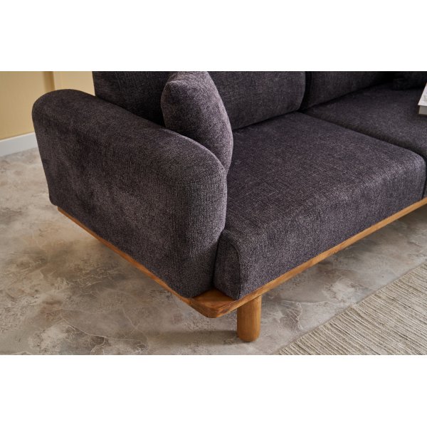 Reims 3-Sitzer-Sofa - Anthrazit