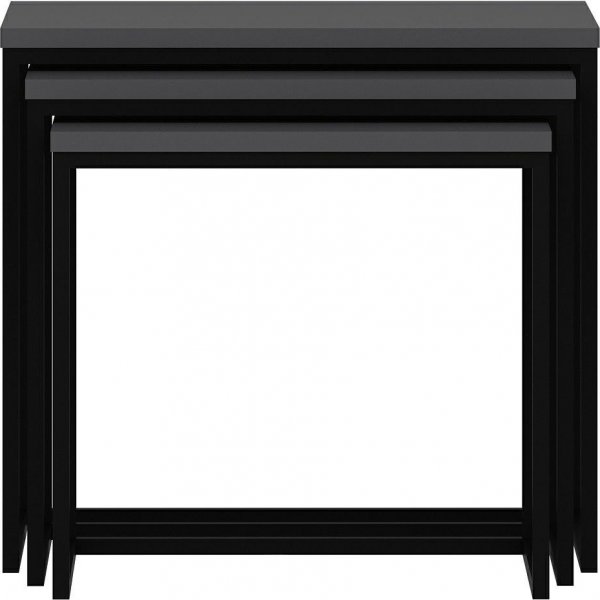 Evia Tisch 45/50/55 x 36/38/40 cm - Anthrazit Evia Tisch 45/50/55 x 36/38/40 cm - Anthrazit
