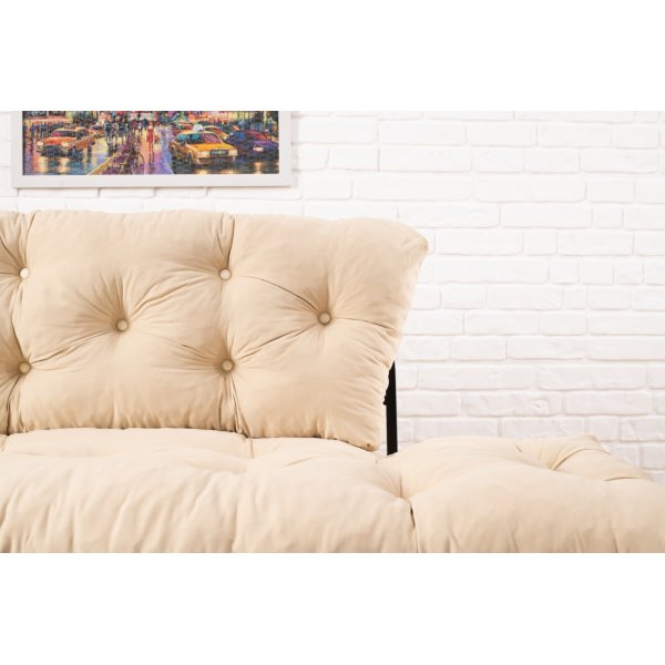 Nitta 2-Sitzer-Schlafsofa - Creme