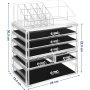 Ronya Schminkbox 30,5 cm - Transparent