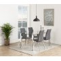 Edge Esstisch 140 cm - Chrom