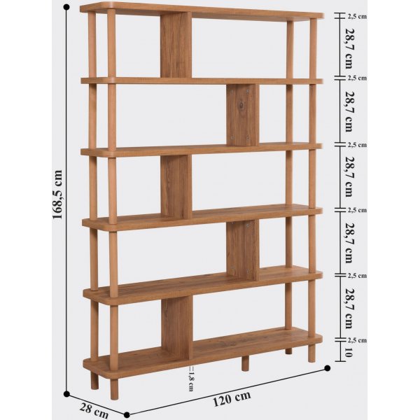 Bcherregal Meta - Kiefer
