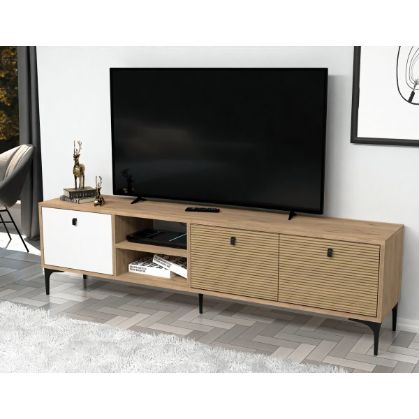 Vision TV-Stnder - Wei/Eiche