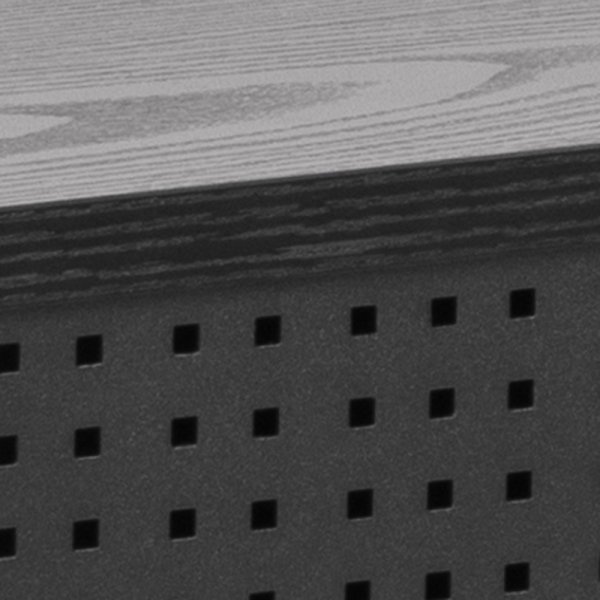 Bcherregal Angus 114 cm - Schwarz