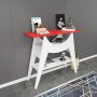 Ese Beistelltisch 100 x 35 cm - Wei/Rot