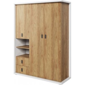 Simi Kleiderschrank 150 cm - Hickory/wei