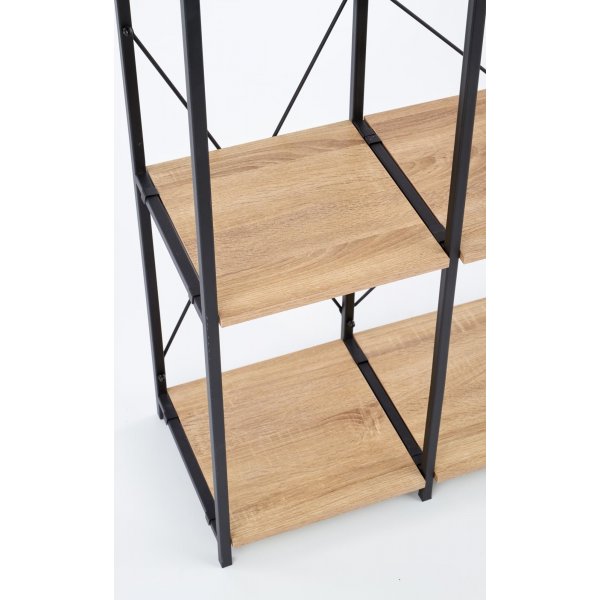 B�cherregal Agave - Sonoma-Eiche/schwarz