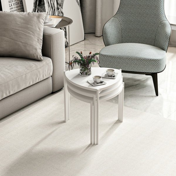 Lenny Tisch 45 x 45 cm - Wei