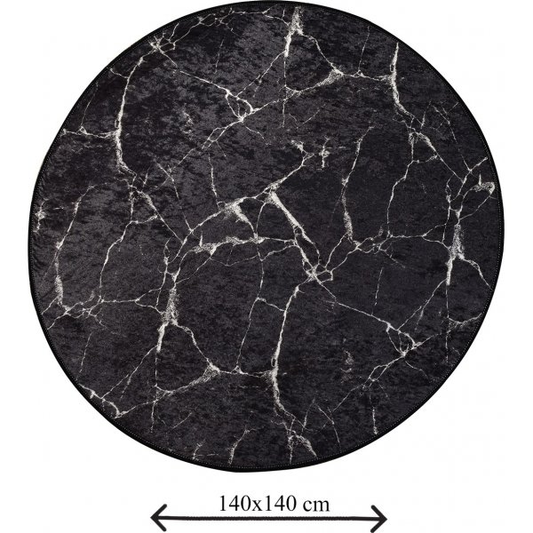 Marmorteppich - Schwarz
