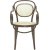Stuhl Nr. 10 mit Rattansitz - Jede Farbe des Rahmens