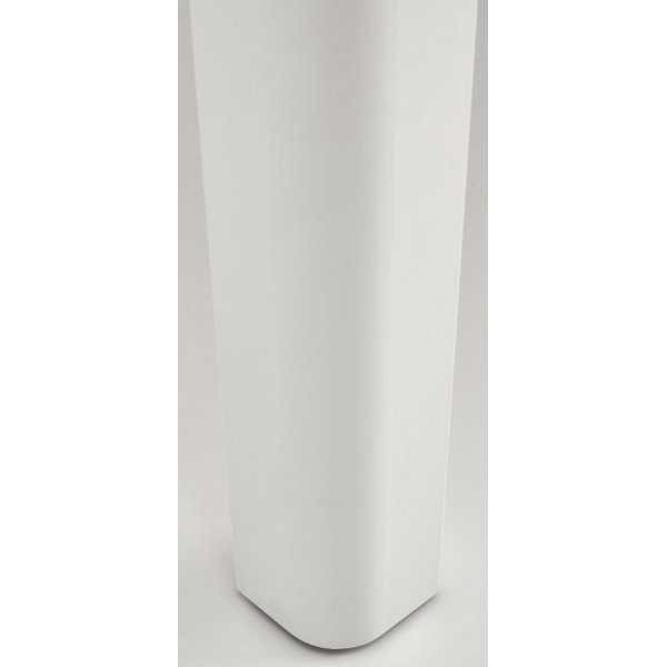 Runder ausziehbarer Esstisch Eiche/Wei 102-142 cm - Berivan