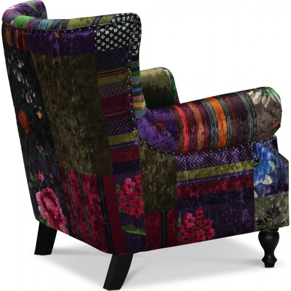 Lddekpinge-Sessel - Mehrfarbiger Stoff + Textilreinigung fr Mbel