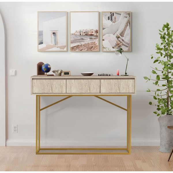 Laxus Konsolentisch - Travertin