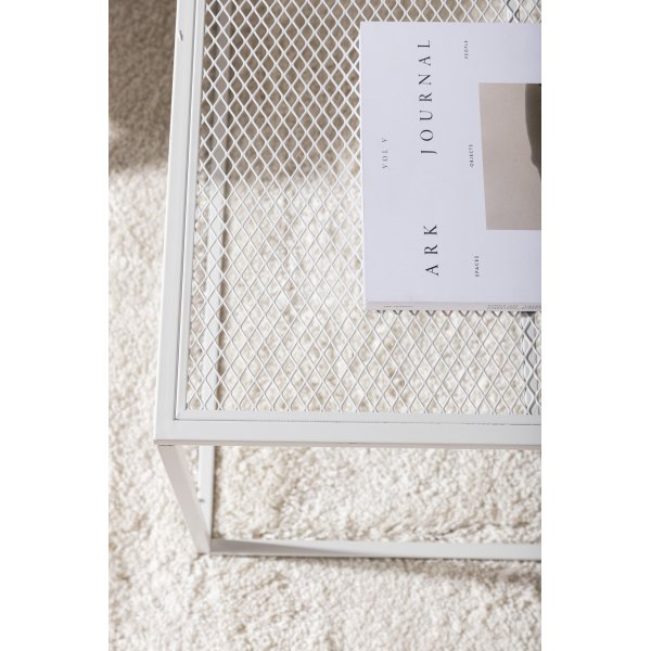 Netz Couchtisch 80 x 80 cm - Wei�