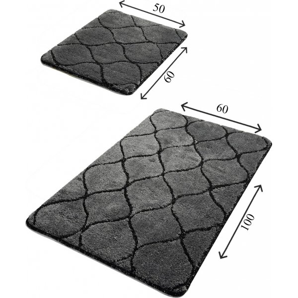 Badezimmerteppich Infinity - Anthrazit