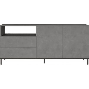 Luvio Sideboard 32 - Grau/Schwarz