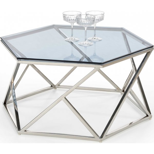 Dove Couchtisch 80 x 70 cm - Rauchglas