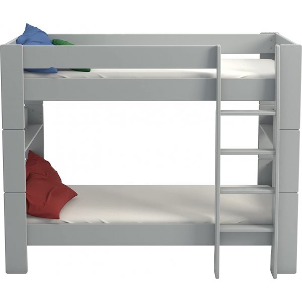 Fr Kinder Etagenbett 90 x 200 cm - Grau