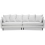 Gotland 4-Sitzer-geschwungenes Sofa 301 cm - Off-white Leinen