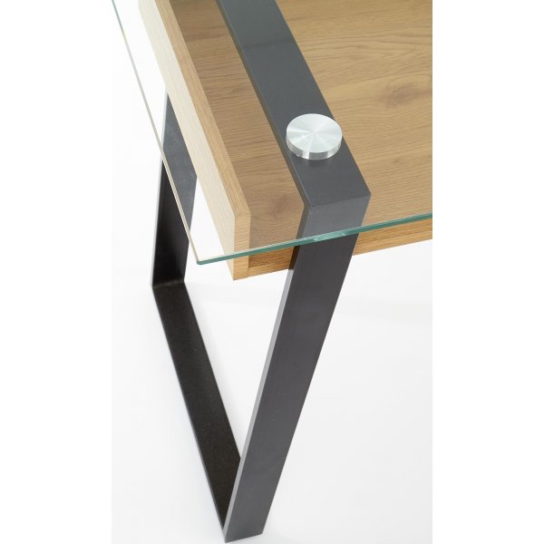 Emma Schreibtisch 120 x 60 cm - Eiche/Schwarz