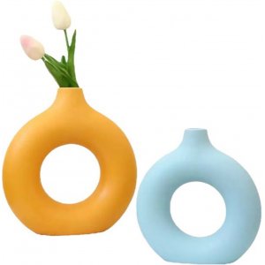 Buco Vase - Blau/Orange