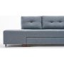 Manama Ecksofa rechts - Hellblau