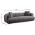 Puffy 3-Sitzer-Sofa - Anthrazit