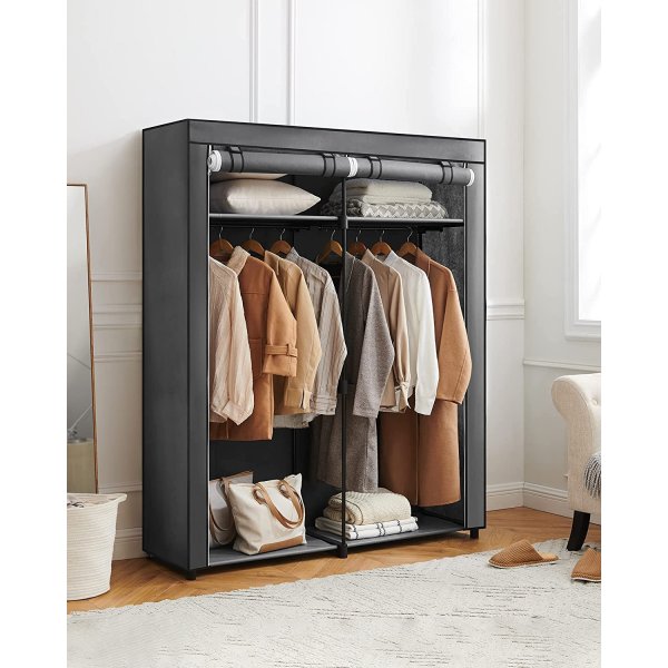 Kleiderschrank Joshua 140 x 174 cm - Grau